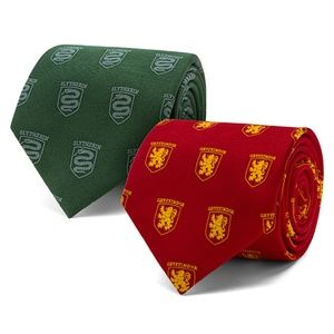 Slytherin House Crest Tie Harry Potter 100% Silk